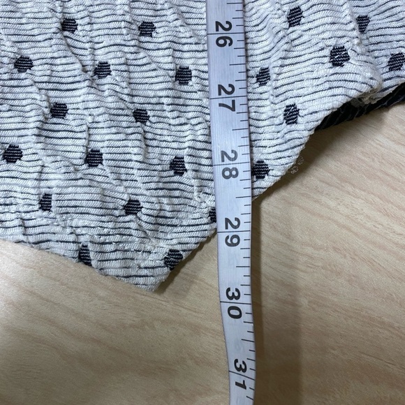 IC BY CONNIE K COLLECTION Textured Polka Dot Zipper Tunic Top Size M - Picture 5 of 6